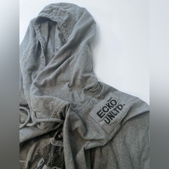 Ecko Unlimited Men’s Gray Hoodie XL - Picture 5 of 8